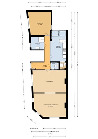 Floor plan - Prins Hendrikstraat 44, 5611 HL Eindhoven 